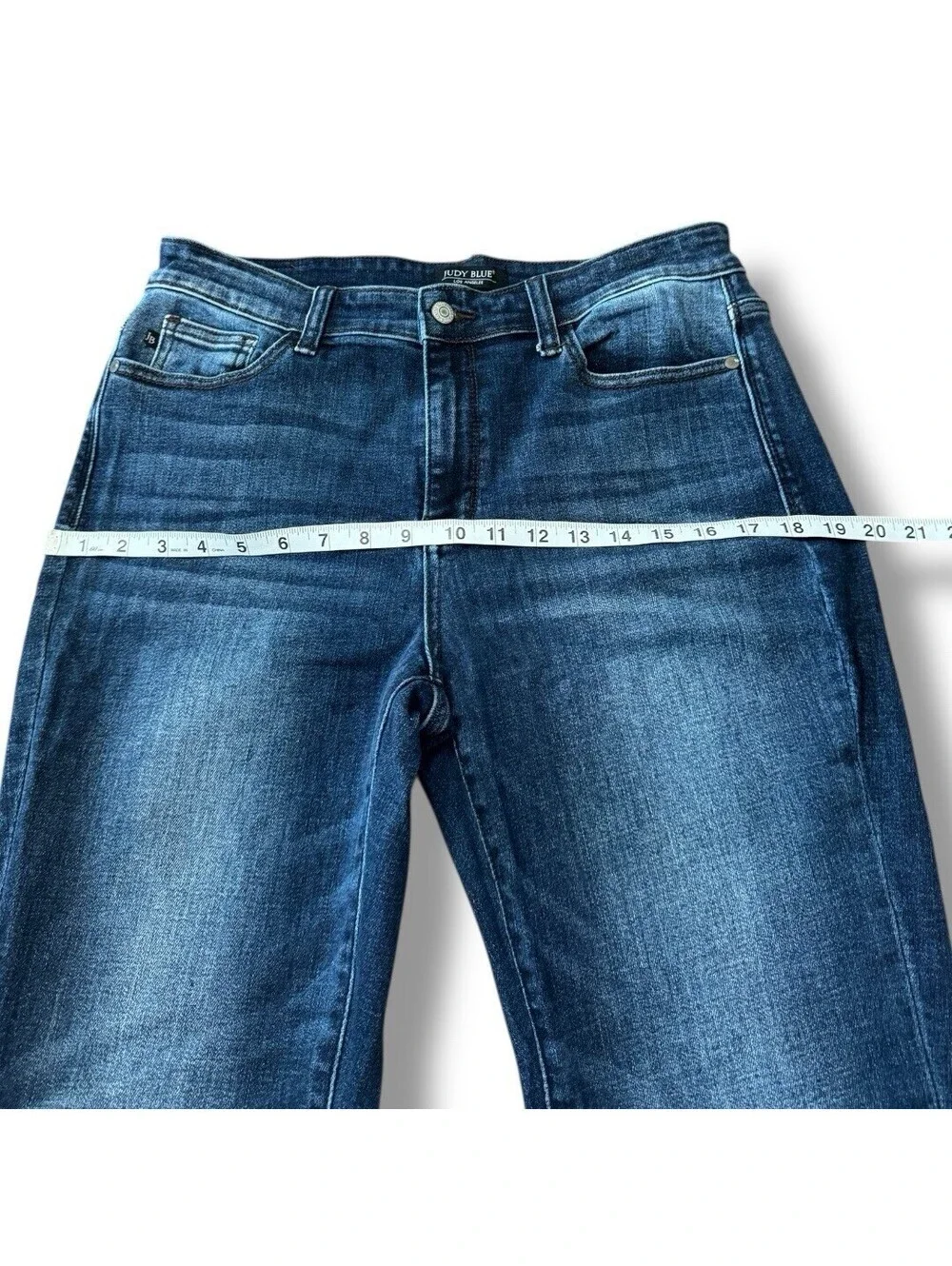 Judy Blue Annie Classic Cuffed Slim Fit Blue Denim Jeans Stretch Women’s Size 31